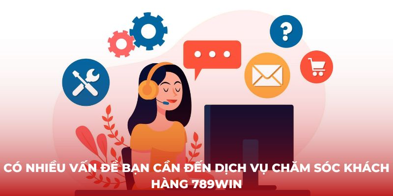 Có nhiều vấn đề bạn cần đến dịch vụ chăm sóc khách hàng 789win